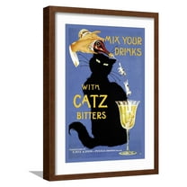 Art.com Spirits021 Giclee Print by Vintage Lavoie, Brown Frame Wall Art, 17" x 23"