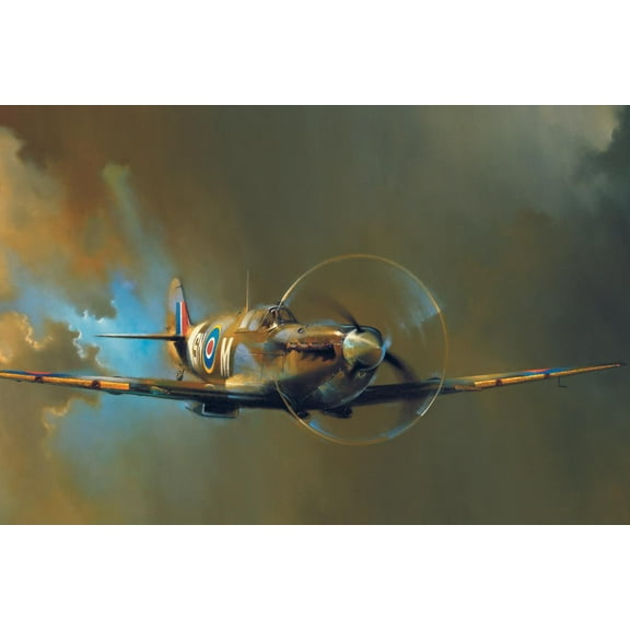 Art.com Spitfire Art Print by Barrie Clark, 18" x 12"