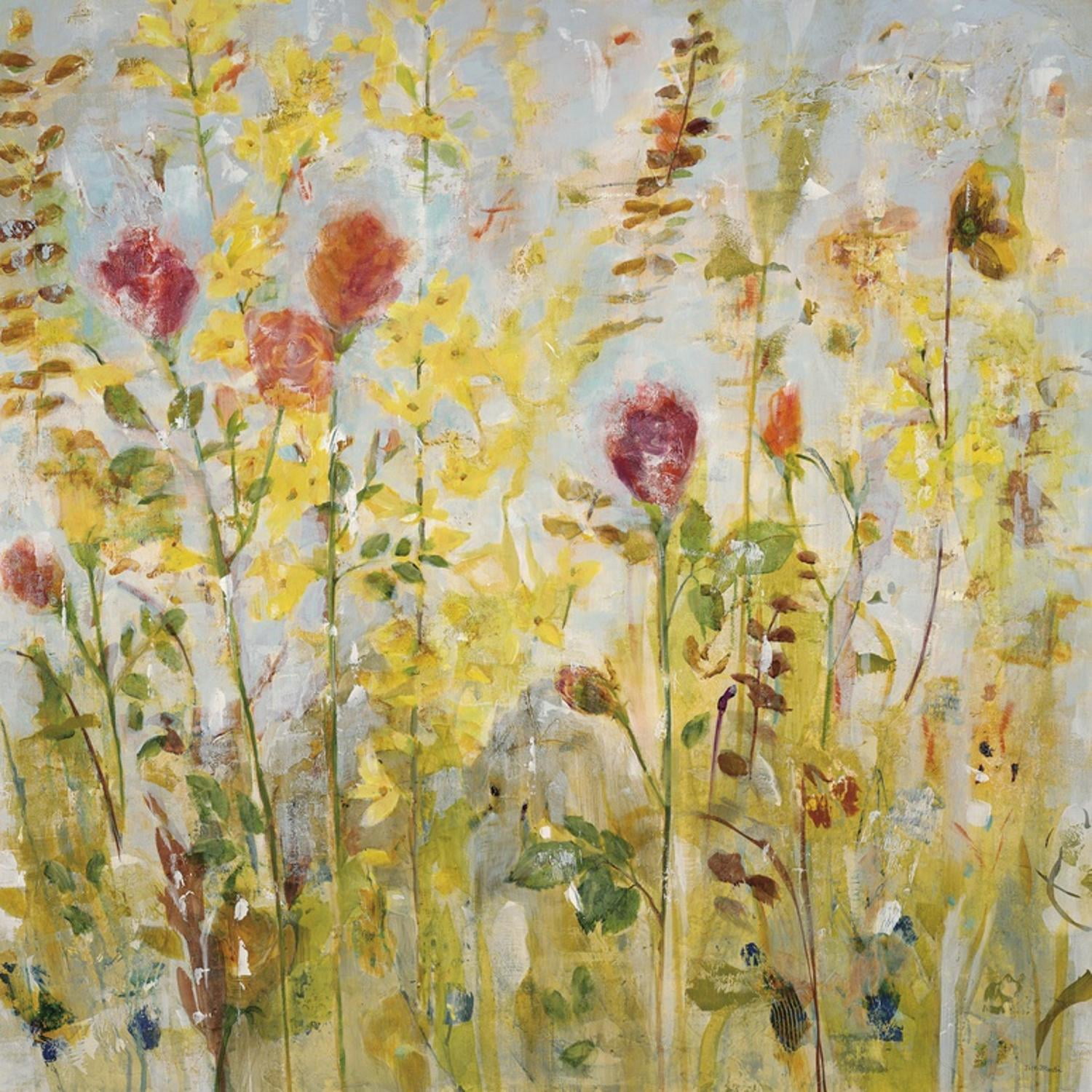 Spring Medley Floral Canvas Art for Kids Room
