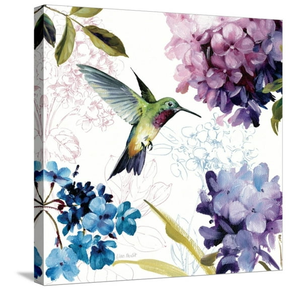 Art.com Spring Nectar Square II Stretched Canvas Print Wall Art by Lisa Audit, 24" x 24"