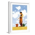 thumbnail image 1 of Art.com Spring Planting Art Print by Maxfield Parrish, White Frame Wall Art, 17" x 23", 1 of 5