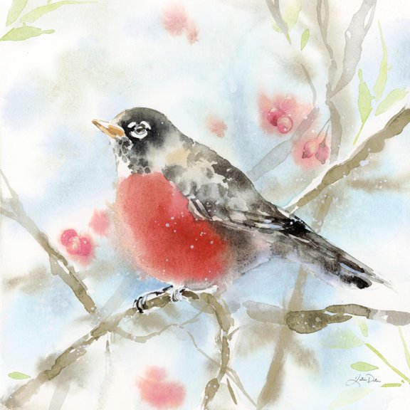 Art.com Spring Robin Art Print by Katrina Pete, 16" x 16"