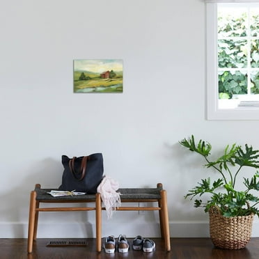 Art.com Springtime Farm Stretched Canvas Print Wall Art by Silvia Vassileva, 18" x 12"