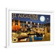 St. Augustine, Florida Night Scene Art Print by Lantern Press