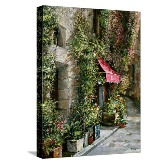 Art.com St. Moritz CafÃ© Stretched Canvas Print Wall Art by Roger Duvall, 12" x 16"