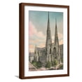 thumbnail image 1 of Art.com St. Patrick's Cathedral, New York City Art Print, Brown Frame Wall Art, 17" x 23", 1 of 5