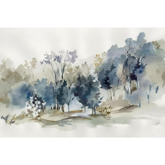 Art.com Standing Still Blue II Art Print, 18" x 12"