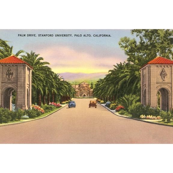 Art.com Stanford, Palo Alto, California Art Print, 18" x 12"