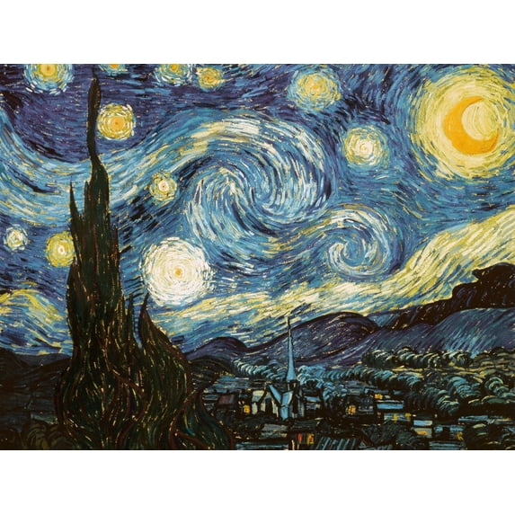 Art.com Starry Night, c.1889 Giclee Print by Vincent van Gogh, 16" x 12"