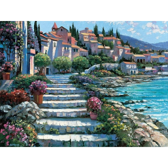 Art.com Steps of St. Tropez Art Print by Howard Behrens, 16" x 12"