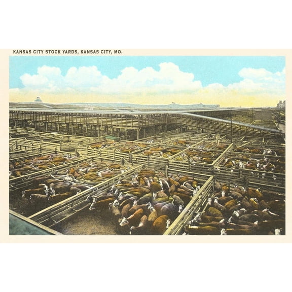 Art.com Stockyards, Kansas City, Missouri Art Print, 18" x 12"