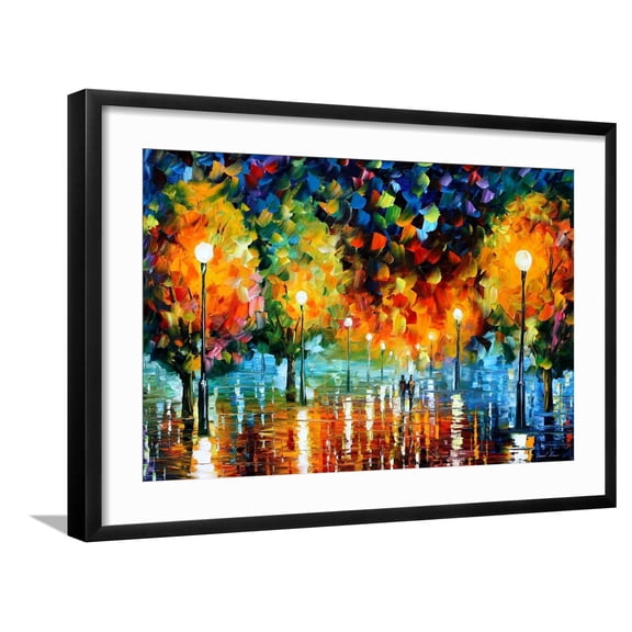 Art.com Storm Of Happiness Art Print by Leonid Afremov, Black Frame Wall Art, 29" x 21"