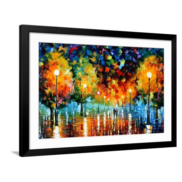 Art.com Storm Of Happiness Art Print by Leonid Afremov, Black Frame Wall Art, 44" x 32"