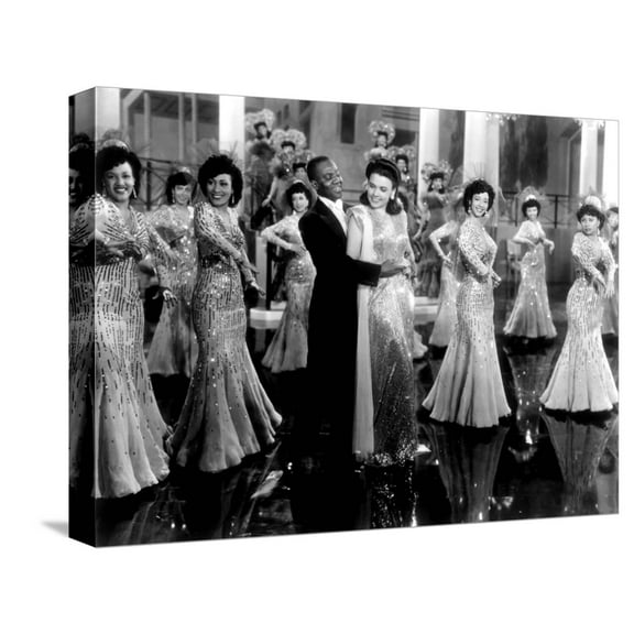 Art.com Stormy Weather, Bill Robinson, Lena Horne, 1943 Stretched Canvas Print Wall Art, 16" x 12"