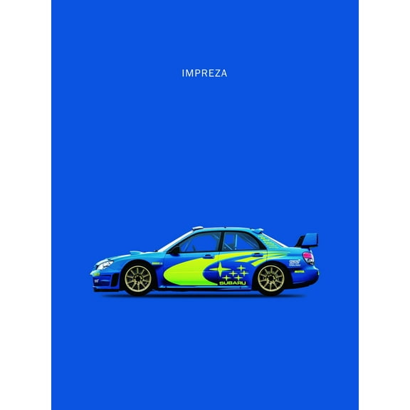 Art.com Subaru Impreza Art Print by Mark Rogan, 12" x 16"