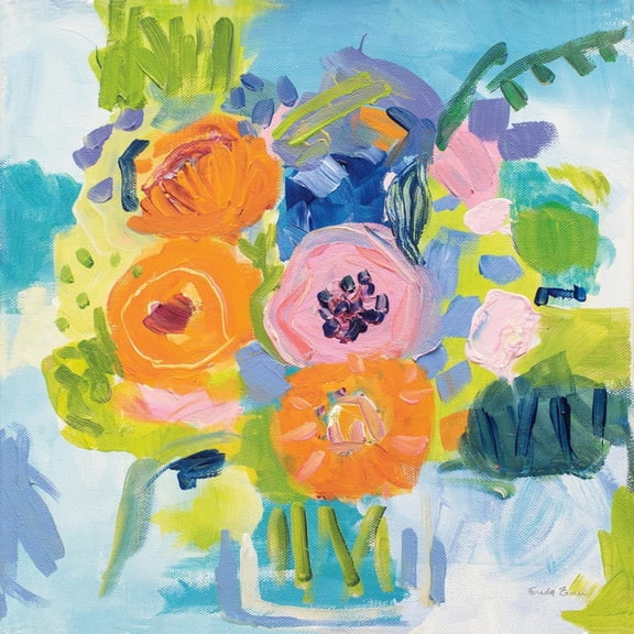 Art.com Summer Bouquet Art Print by Farida Zaman, 16" x 16"
