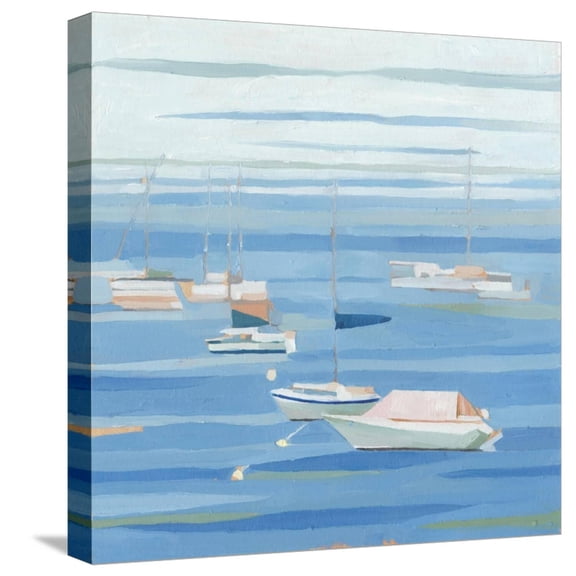 Art.com Summer Regatta I Stretched Canvas Print Wall Art by Emma Scarvey, 16" x 16"