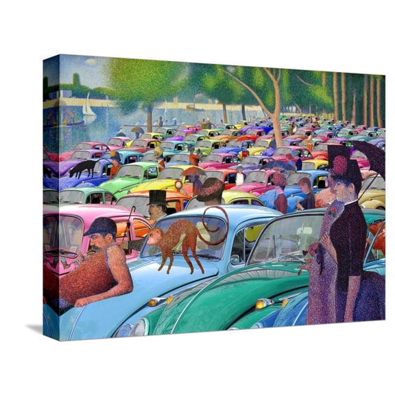 Art.com Sunday Afternoon, Looking for the Car Stretched Canvas Print Wall Art by Barry Kite, 16" x 12"