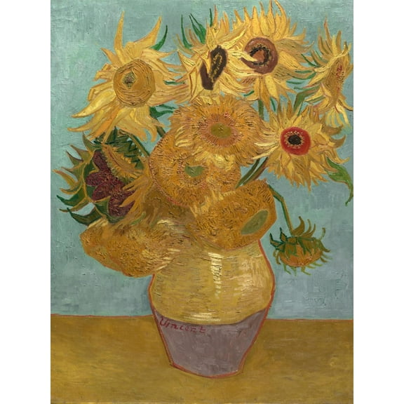 Art.com Sunflowers, c.1889 Art Print by Vincent van Gogh, 18" x 24"