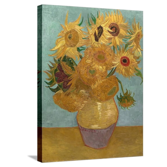 Art.com Sunflowers, c.1889 Stretched Canvas Print Wall Art by Vincent van Gogh, 18" x 24"