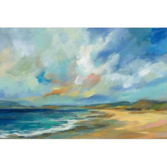 Art.com Sunny Bay Stretched Canvas Print Wall Art by Silvia Vassileva, 18" x 12"