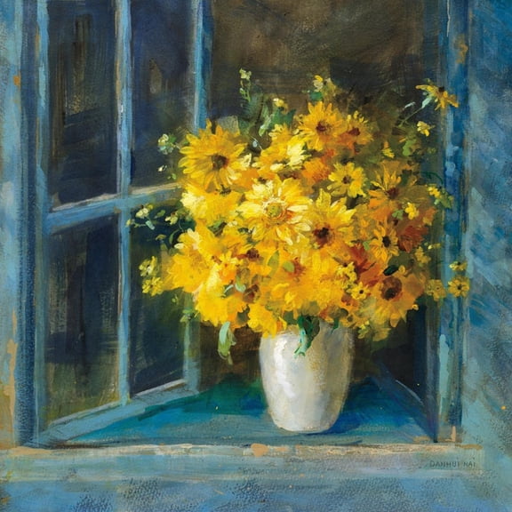 Art.com Sunny Windowsill Art Print by Danhui Nai, 30" x 30"