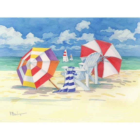 Art.com Sunnyside Beach Art Print by Paul Brent, 16" x 12"
