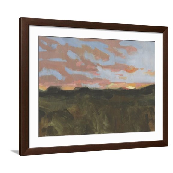 Art.com Sunset in Taos I Art Print by Jacob Green, Brown Frame Wall Art, 40" x 32"