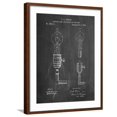 thumbnail image 1 of Art.com T. A. Edison Light Bulb and Holder Patent Art Art Print by Cole Borders, Brown Frame Wall Art, 23" x 29", 1 of 5