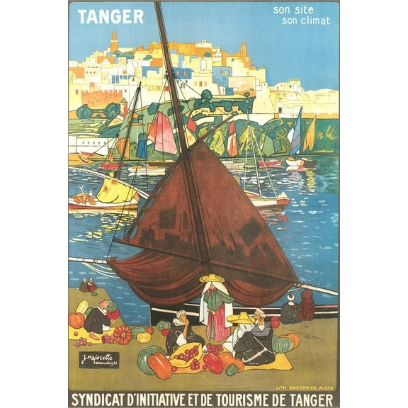 Art.com Tangier Travel Poster Art Print, 16" x 24"