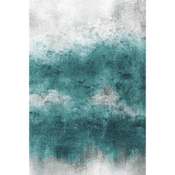 Art.com Teal Tones Panel D Art Print by Kimberly Allen, 16" x 24"
