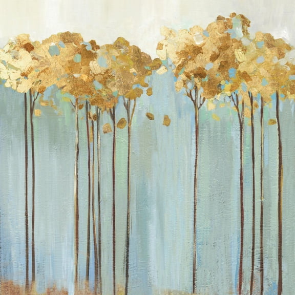 Art.com Teal Trees II Art Print by Allison Pearce, 24" x 24"