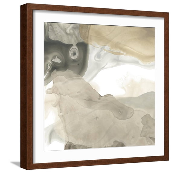 Art.com Tectonic Drift IV Art Print by June Erica Vess, Brown Frame Wall Art, 21" x 21"