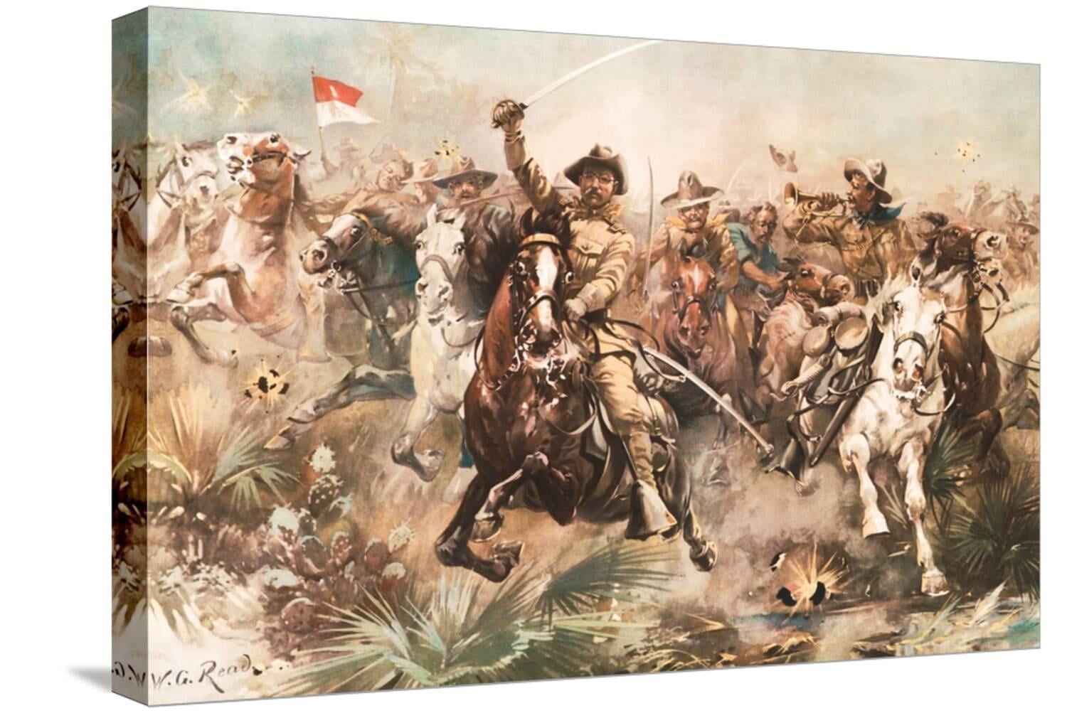 Art.com Teddy Roosevelt along with his regiment of Rough Riders