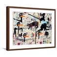 thumbnail image 1 of Art.com Tenor, 1985 Giclee Print by Jean-Michel Basquiat, Brown Frame Wall Art, 29" x 23", 1 of 5