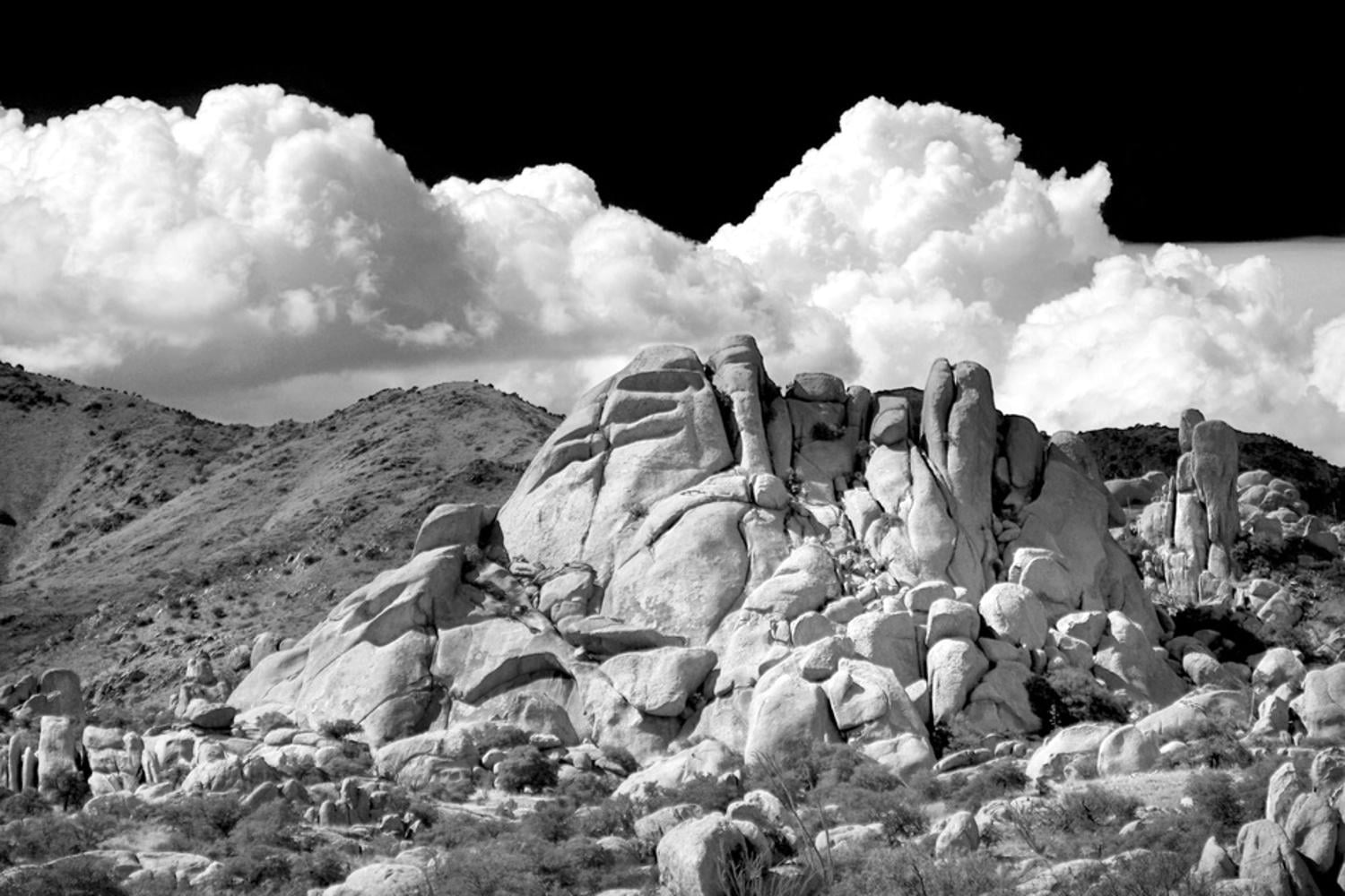 Texas Canyon Rocks BW Photo by Douglas Taylor, 36" x 24