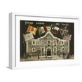 thumbnail image 1 of Art.com Texas under Six Flags, Alamo, San Antonio, Texas Art Print, White Frame Wall Art, 23" x 17", 1 of 5