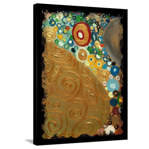 Art.com Texture, Background and Colorful Image of an Original Abstract Painting,Oil on Canvas Stretched Canvas Print Wall Art by ralwel, 24" x 32"