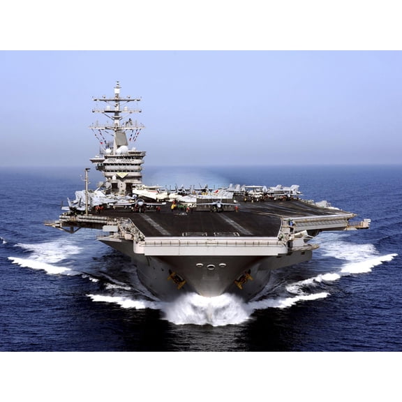 Art.com The Aircraft Carrier USS Dwight D. Eisenhower Transits the Arabian Sea Photographic Print by Stocktrek Images, 16" x 12"