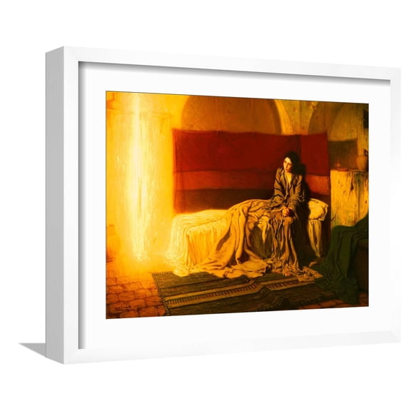 Art.com The Annunciation, 1898 Giclee Print by Henry Ossawa Tanner, White Frame Wall Art, 21" x 17"