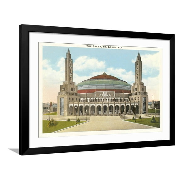 Art.com The Arena, St. Louis, Missouri Art Print, Black Frame Wall Art, 44" x 32"