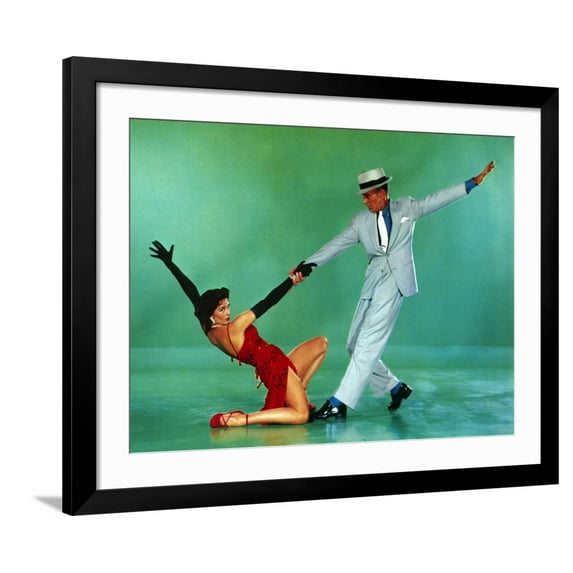 Art.com The Band Wagon, Cyd Charisse, Fred Astaire, 1953 Photo, Black Frame Wall Art, 40" x 32"