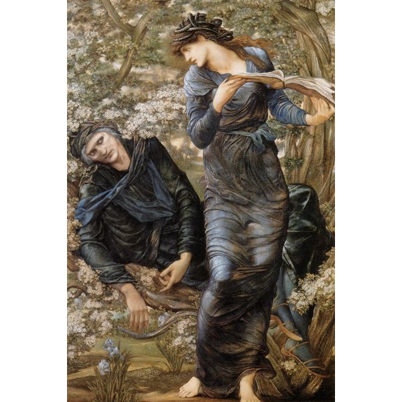 Art.com The Beguiling of Merlin Art Print by Edward Burne-Jones, 24" x 36"