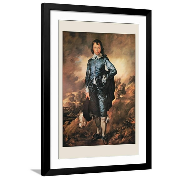 Art.com The Blue Boy Art Print by Thomas Gainsborough, Black Frame Wall Art, 32" x 44"