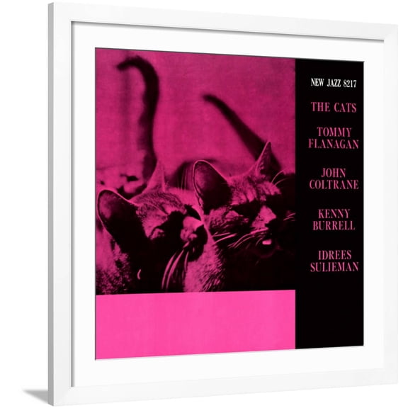 Art.com The Cats Art Print, White Frame Wall Art, 38" x 38"