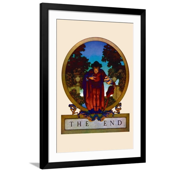 Art.com The End Art Print by Maxfield Parrish, Black Frame Wall Art, 32" x 44"