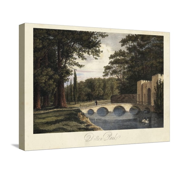 Art.com The English Countryside II Stretched Canvas Print Wall Art by James Hakewill, 24" x 18"