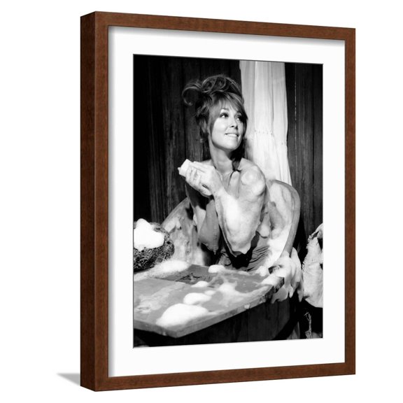 Art.com The Fearless Vampire Killers, (aka Dance of the Vampires), Sharon Tate, 1967 Photo, Brown Frame Wall Art, 17" x 21"