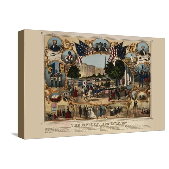 Art.com The Fifteenth Amendment Stretched Canvas Print Wall Art, 18" x 12"