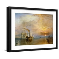 Art.com The Fighting Temeraire Tugged to Her Last Berth to be Broken Up, Before 1839 Giclee Print by J^ M^ W^ Turner, Black Frame Wall Art, 21" x 17"